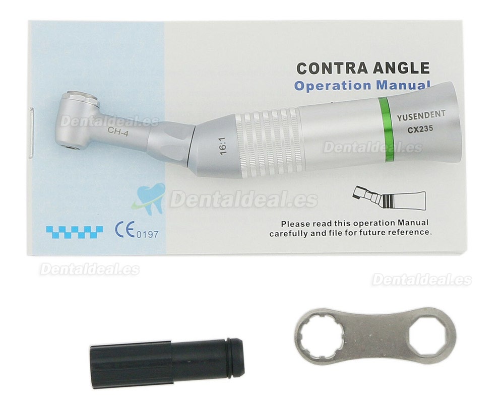 YUSENDENT COXO CX235 C4-4 16:1 Endodoncia Contra-ángulo Reductor Botón Pieza de Mano